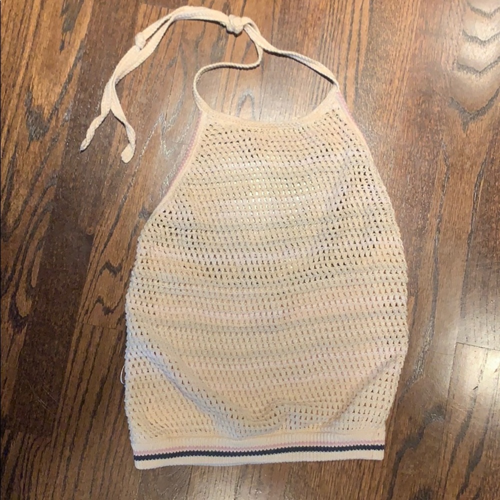 Free people knit halter top